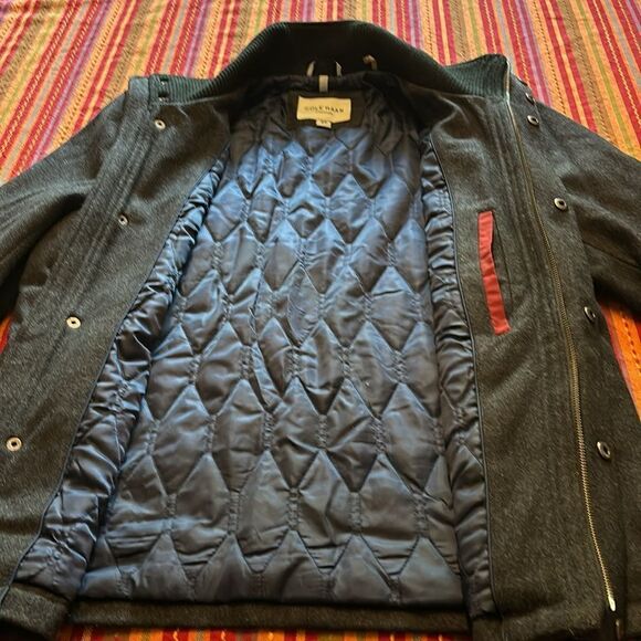 Cole Haan Stand Collar Wool Jacket Medium - Picture 6 of 8
